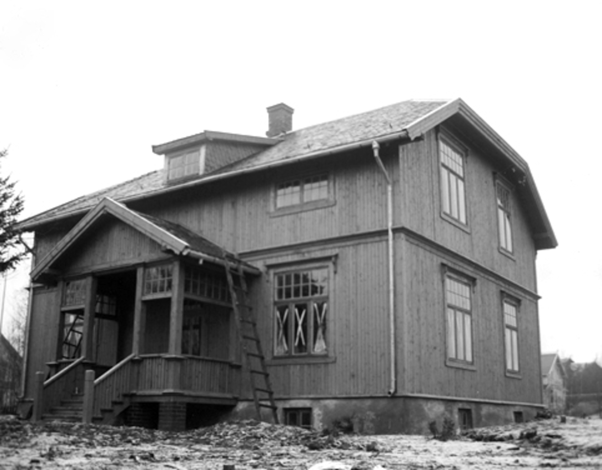 Anno Domkirkeodden, DISRIKTSING. BRODTKORBS VILLA, KVARTAL 144, WERGELANDSGT. 22, HAMAR. GLASSPLATE.