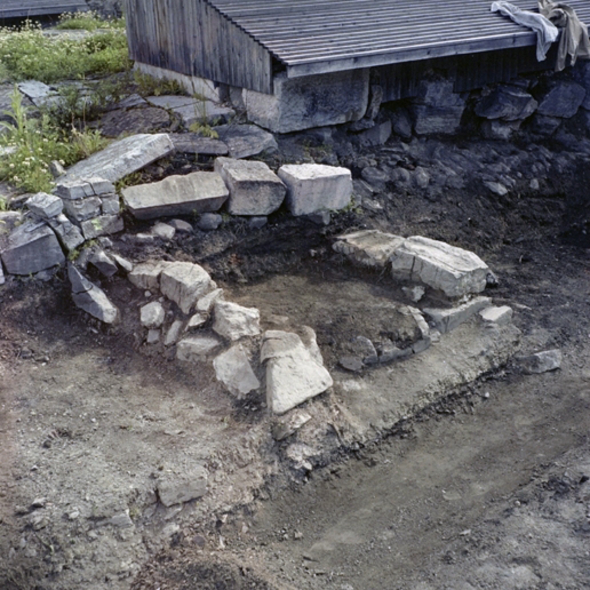 Normann Fotoatelier, HAMARKAUPANGEN, BORGGÅRDEN, HKR. 300, ARKEOLOGI, UTGRAVING BISPEBORGEN. FOTO: NORMANN, 30. 08. 1962. FOTO 257.