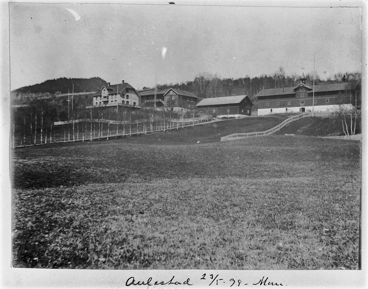 Johan Albert Steen, AULESTAD. ØSTRE GAUSDAL. BJØRNSTJERNE BJØRNSONS HJEM. SETT FRA VEGEN.