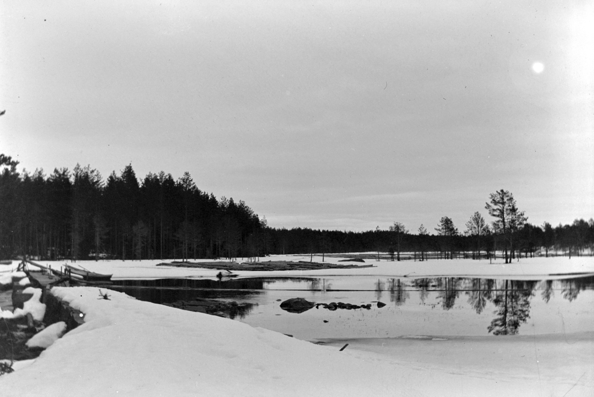Ole Hansen Løken, LANDSKAP, UKJENT STED, VINTER, NÆRA?, NÆROSET?