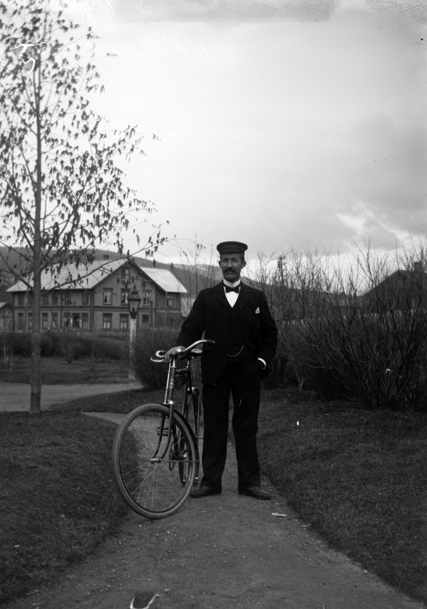 Johannes Larsen Alhaug, Ukjent mann med en sykkel.