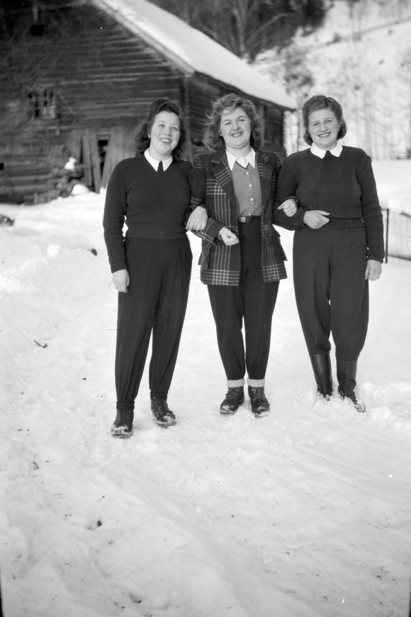 Håkon Prestkværn, Gruppe 3 ukjente kvinner, vinter.
