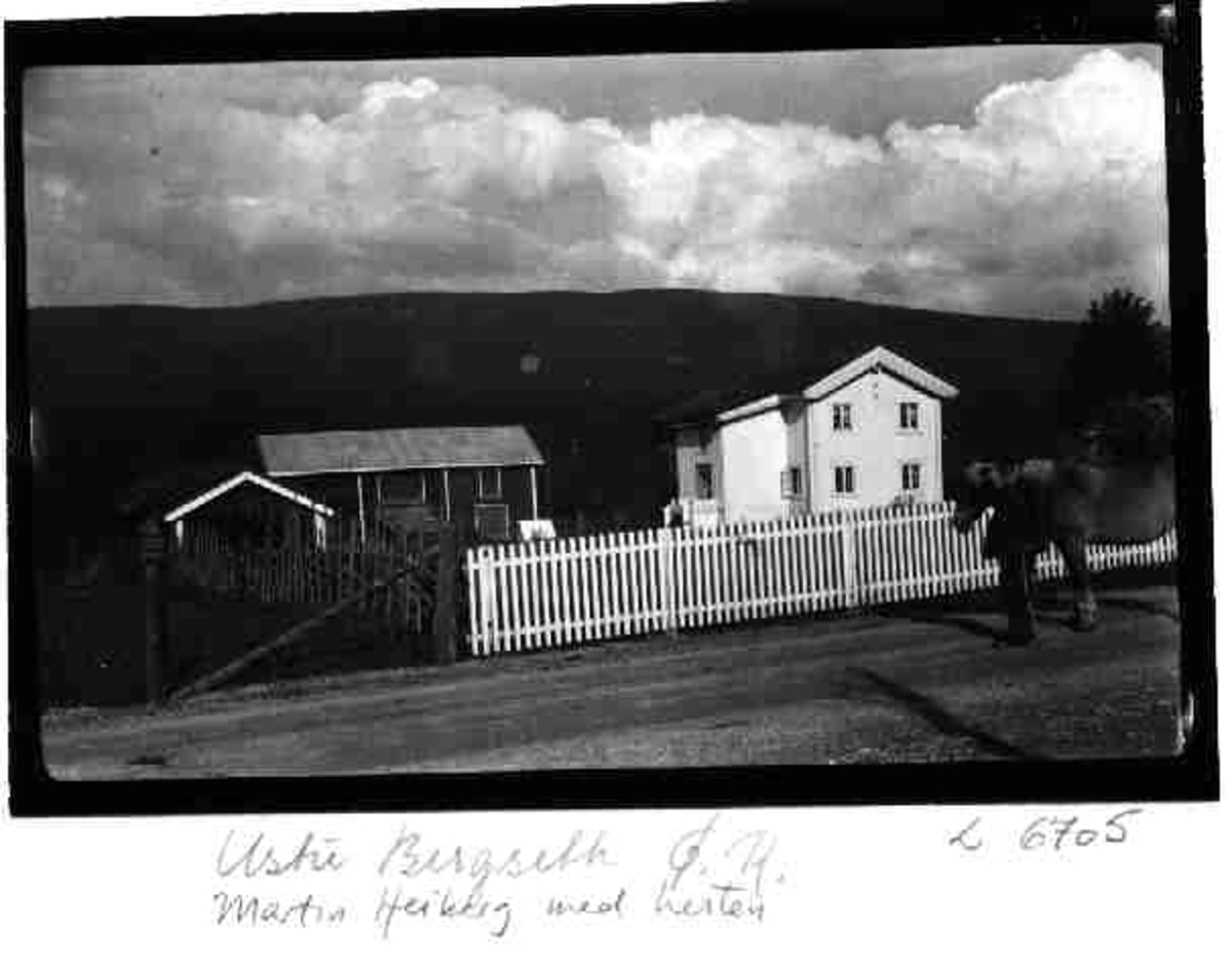 Per K. Lien, Ustu Bergseth, Øvre Rendal, Martin Heiberg med hest