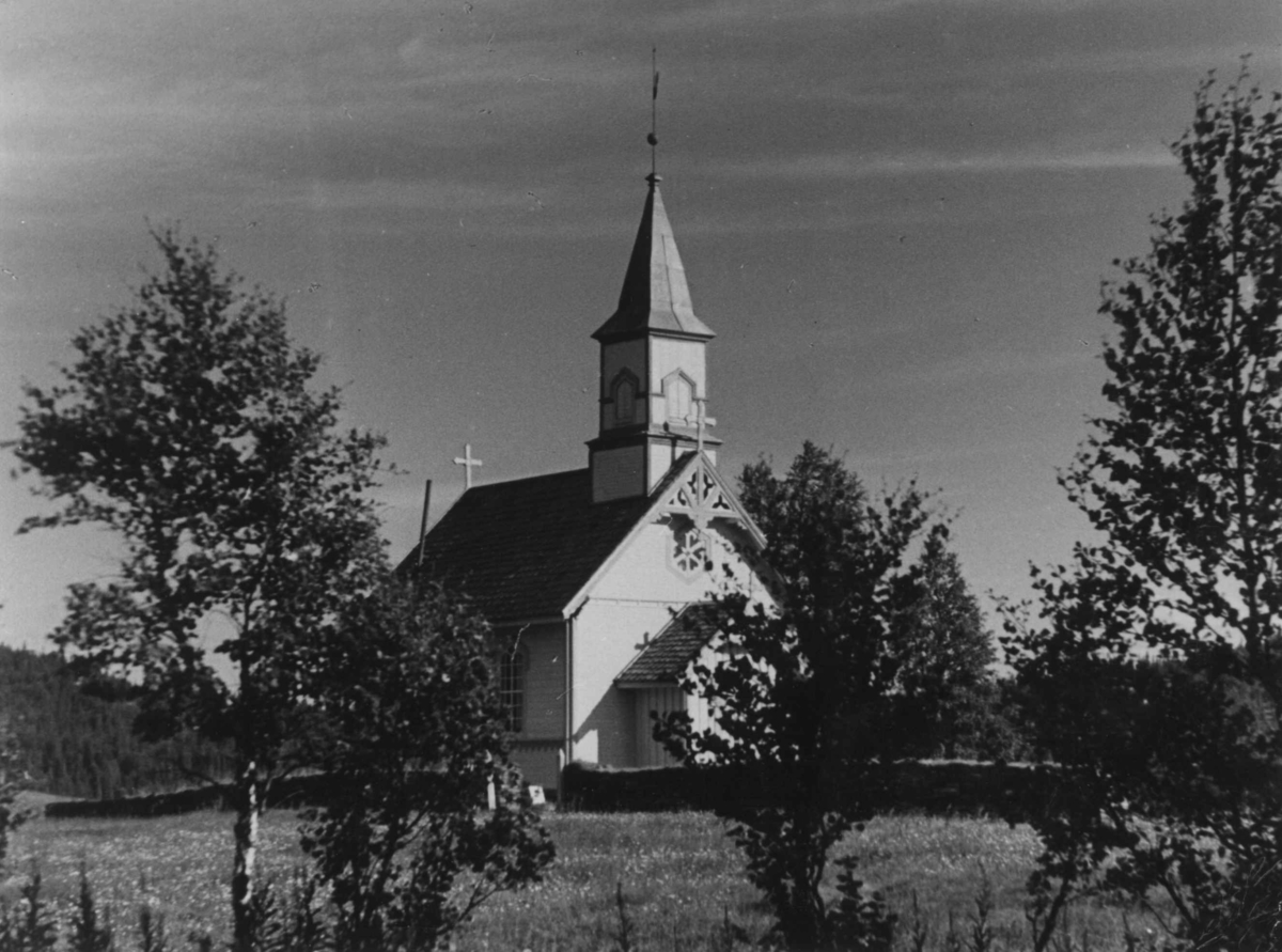Anders Beer Wilse, Ant. Tunnsjøen kapell, Lierne, Nord-Trøndelag, 1936.