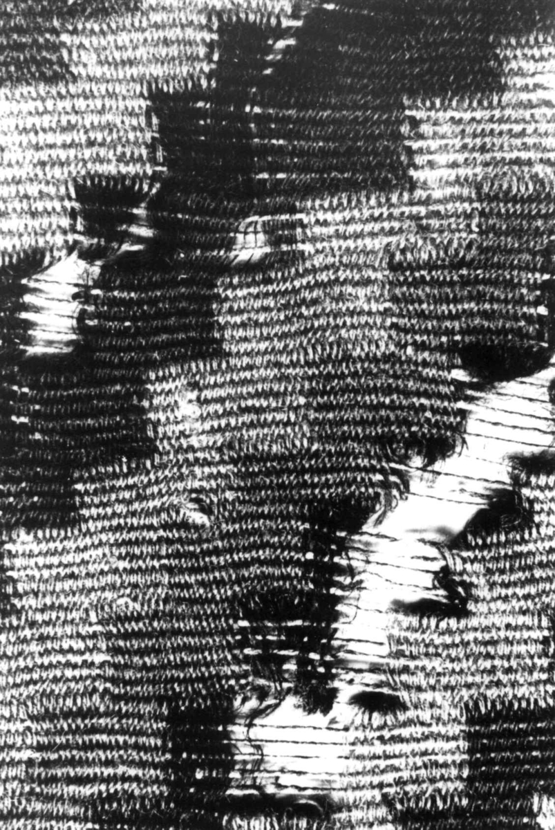 Anna Grostøl, Detalj av ruteåkle til seng. Antagelig fra begynnelsen av 1800-tallet. Rylland, Bjelland, Marnadal, Vest-Agder 1940.