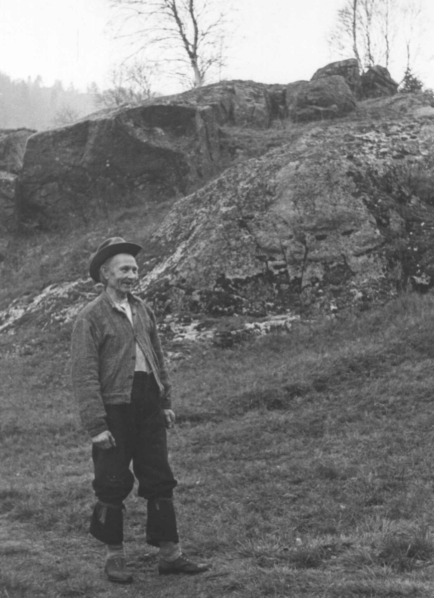 Anna Grostøl, Gunnleiv Bortelid. Tjaldal, Åseral, Vest-Agder 1943.