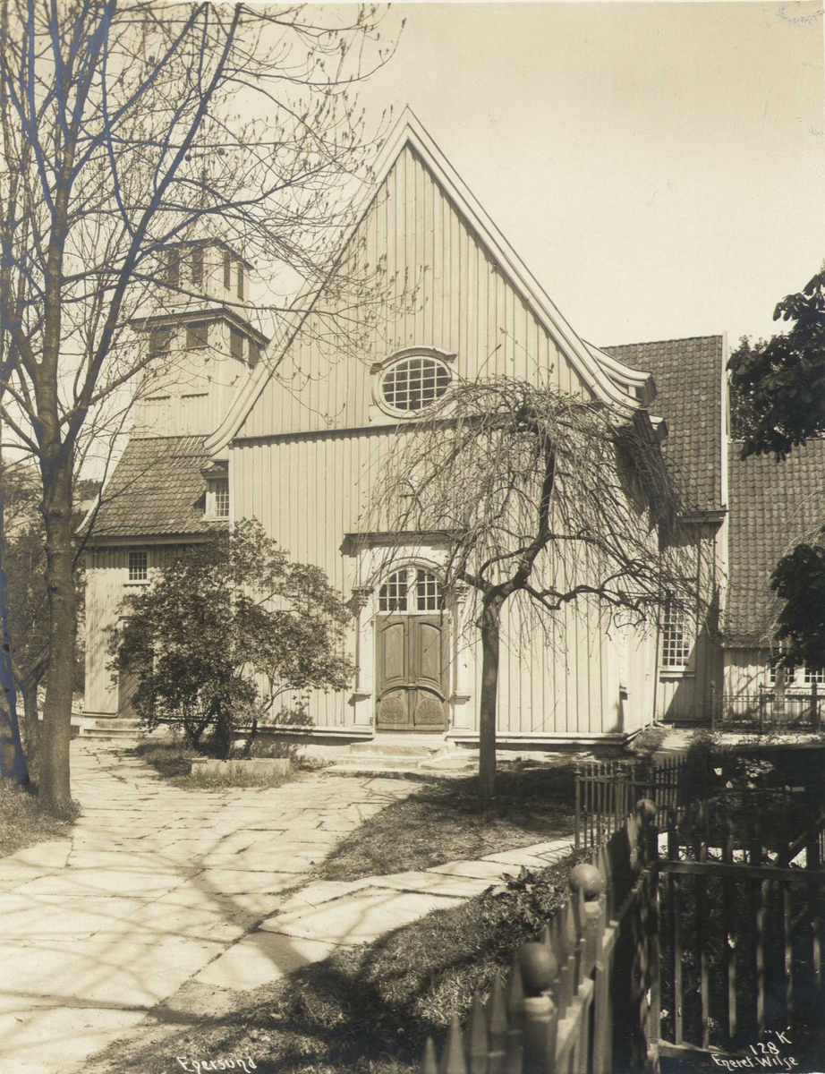 Anders Beer Wilse, Egersund kirke, Eigersund, Rogaland. Fotografert 1912.
