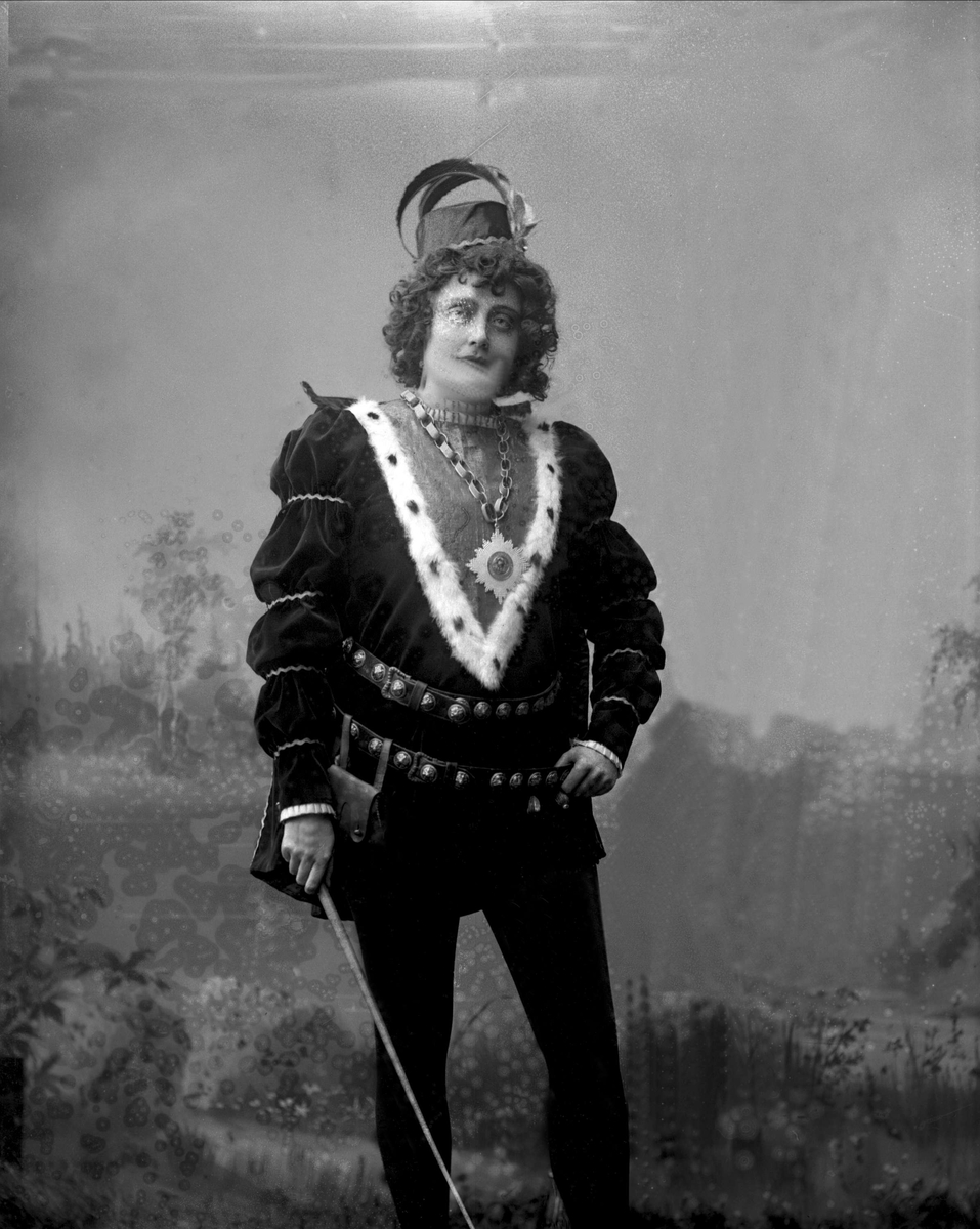Gustav Borgen, Portrett, operasangerinne, sopranen Gabrielle Bidenkap.