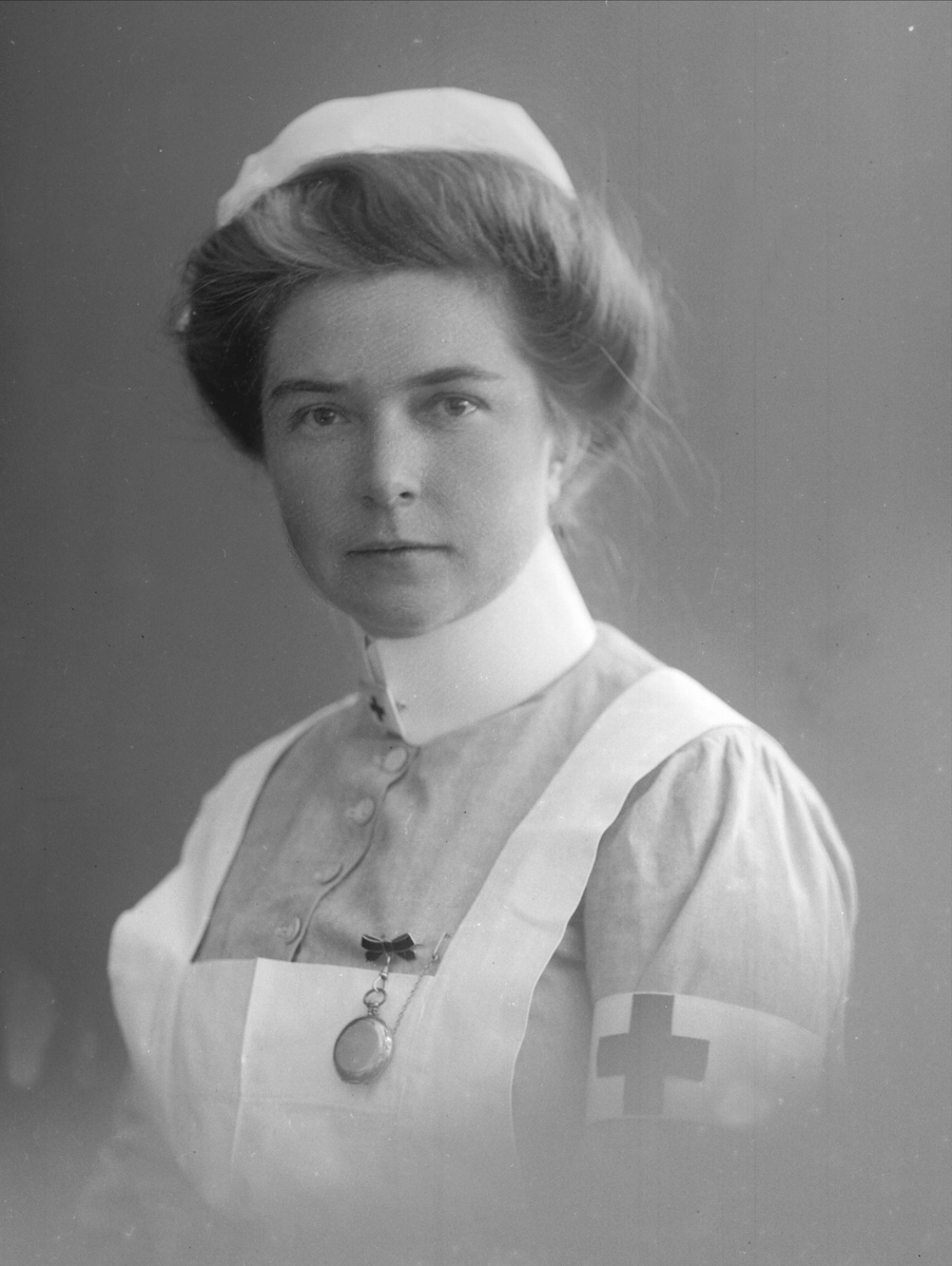 Gustav Borgen, Portrett, sykepleier, søster Hildur Grøner (Grüner).