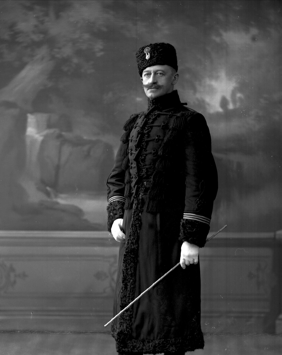 Gustav Borgen, Portrett, Christian Fredrik Michelet i uniform som rittmester ved kavaleriet.