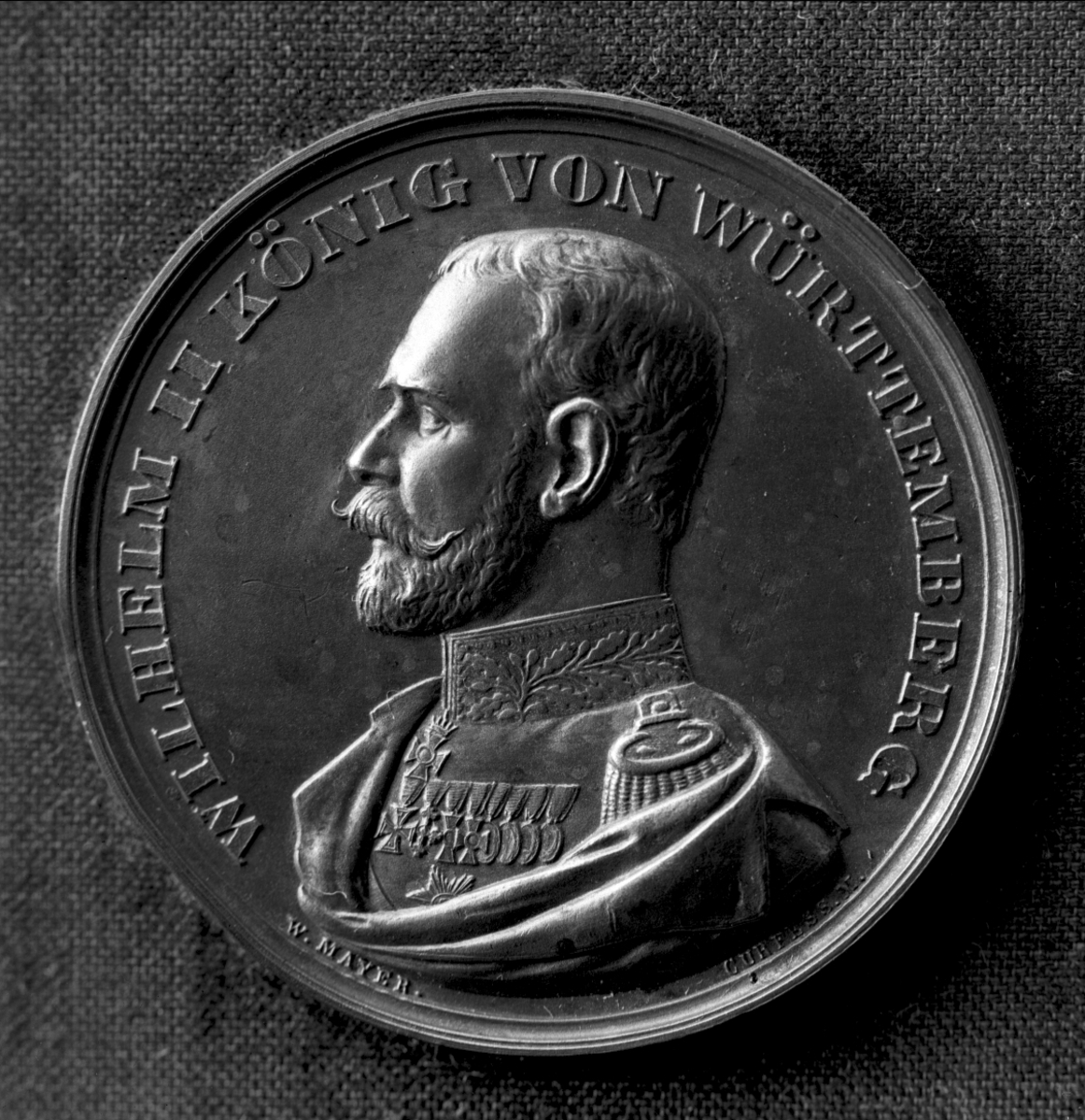 Gustav Borgen, Medalje fra bake og kokeutstilling i Stuttgart i 1894. Kong Wilhelm II av Württenberg