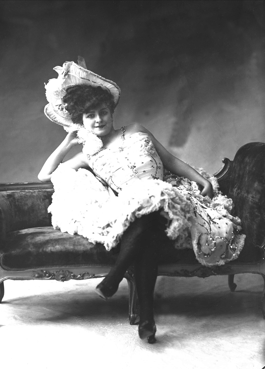 Gustav Borgen, Portrett, danserinne. Mademoiselle Ydette-Jolie