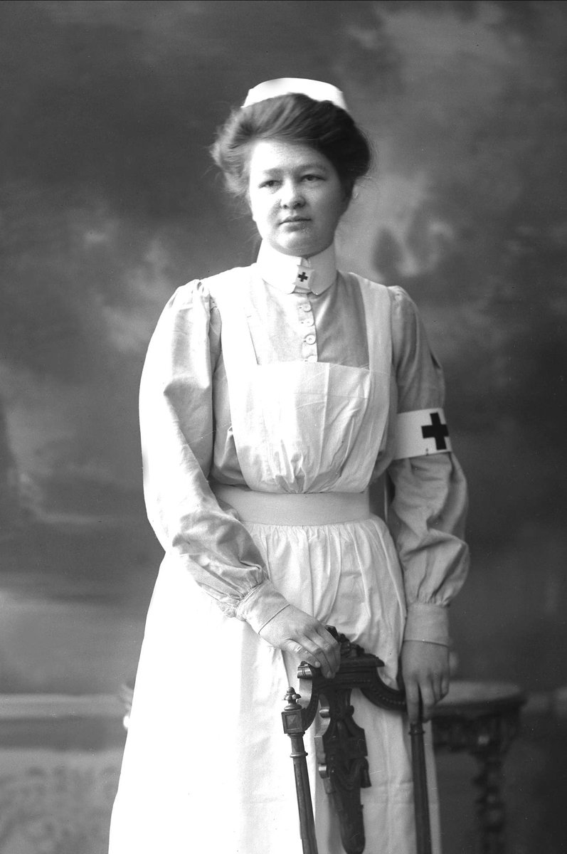 Gustav Borgen, Portrett, sykepleier. Frøken Marie Mathisen.