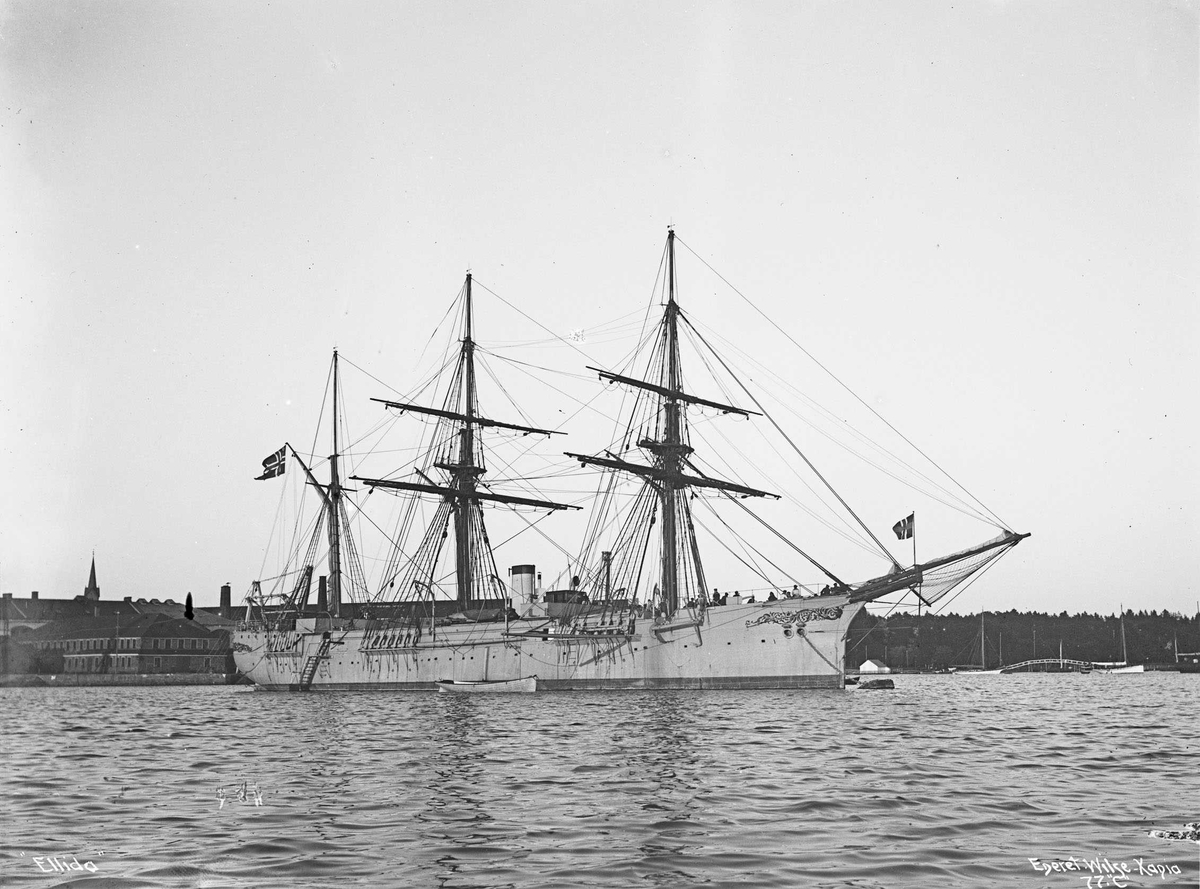 Anders Beer Wilse, Ellida (b. 1880, Karljohansvern verft, Horten), kanonbåt/dampfregatt øvelsesskip