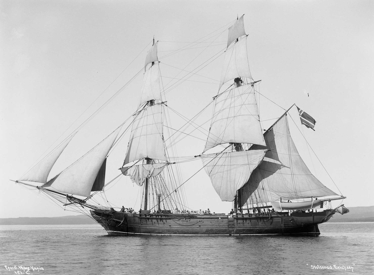 Anders Beer Wilse, Statsraad Erichsen (b. 1859, Karljohansvern verft, Horten), skoleskip