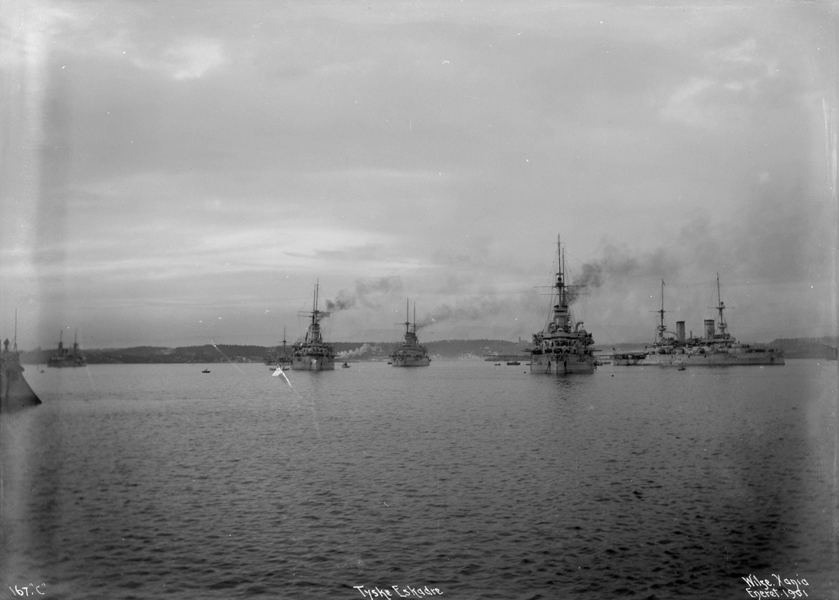 Anders Beer Wilse, Den tyske eskadre på havnen
