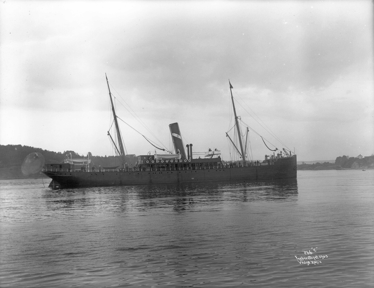 Anders Beer Wilse, D/S Sovereign (b. 1886, R. Dixon & Co., Middlesborough), bredside