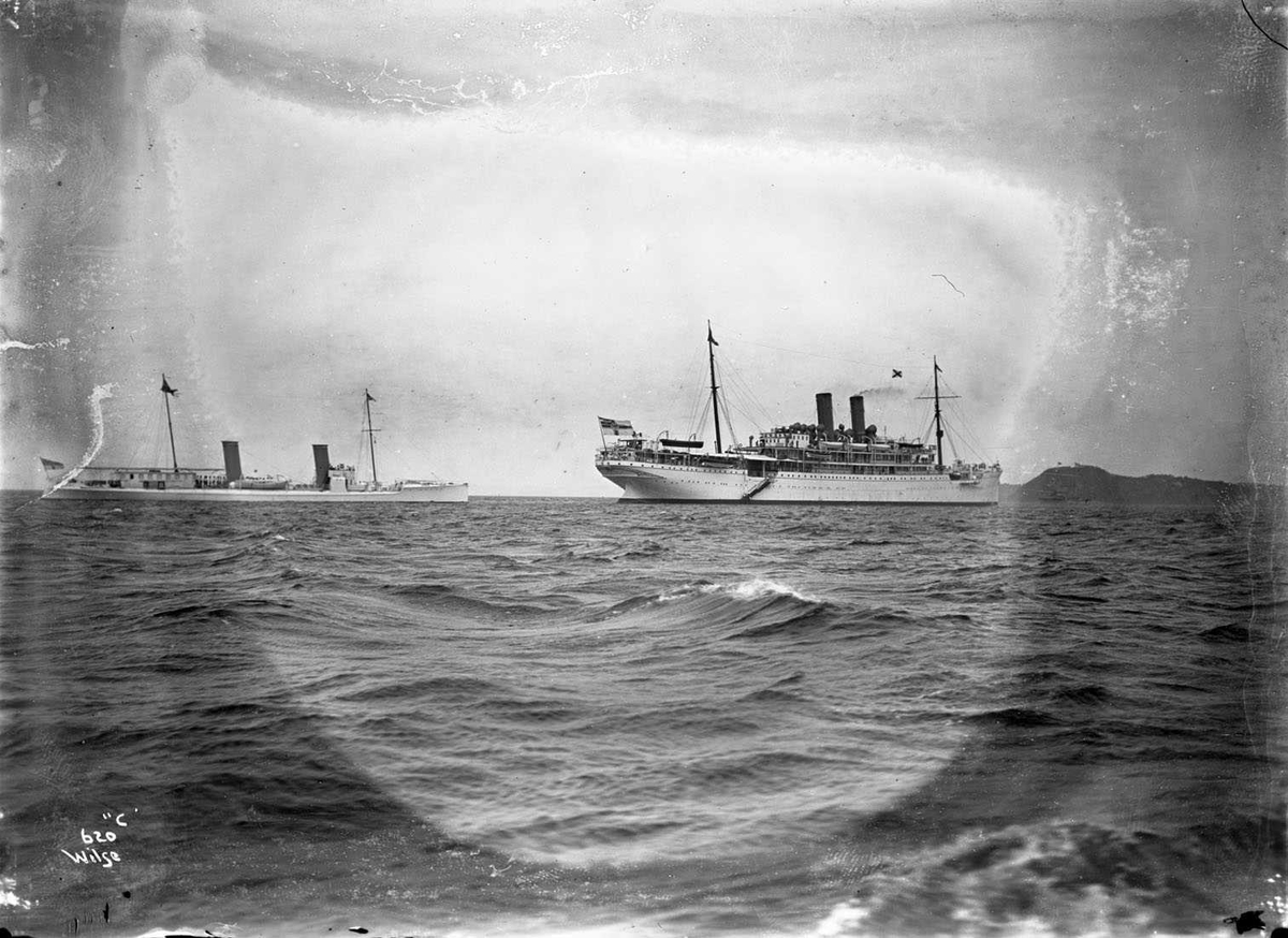 Anders Beer Wilse, Hamburg (b. 1899, Vulcan Actiegesellschaft, Stettin), i funksjon som keiserskip for Keiser Wilhelm II.