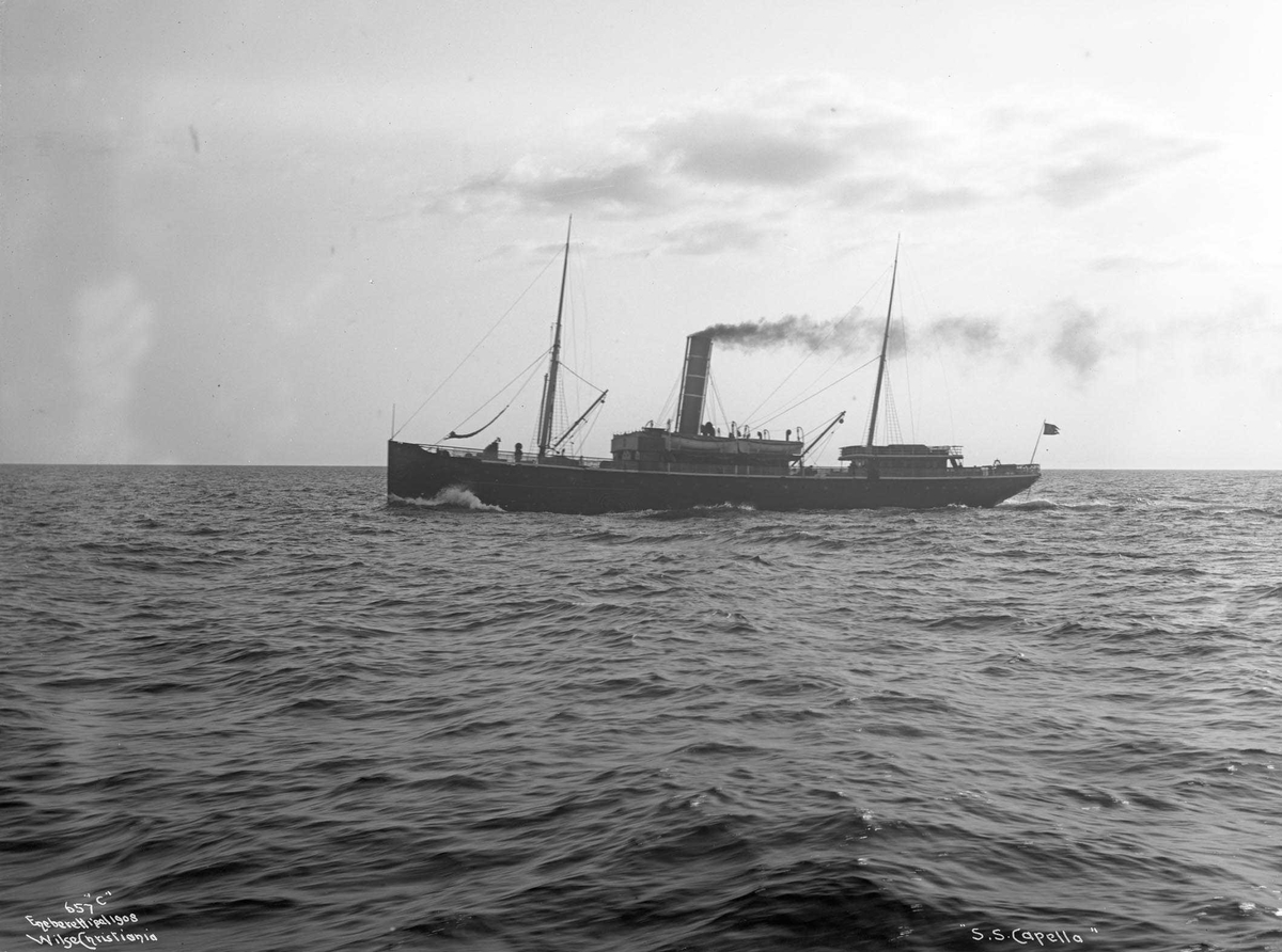 Anders Beer Wilse, D/S Capella (b. 1885, Martens, Olsen & Co., Bergen)