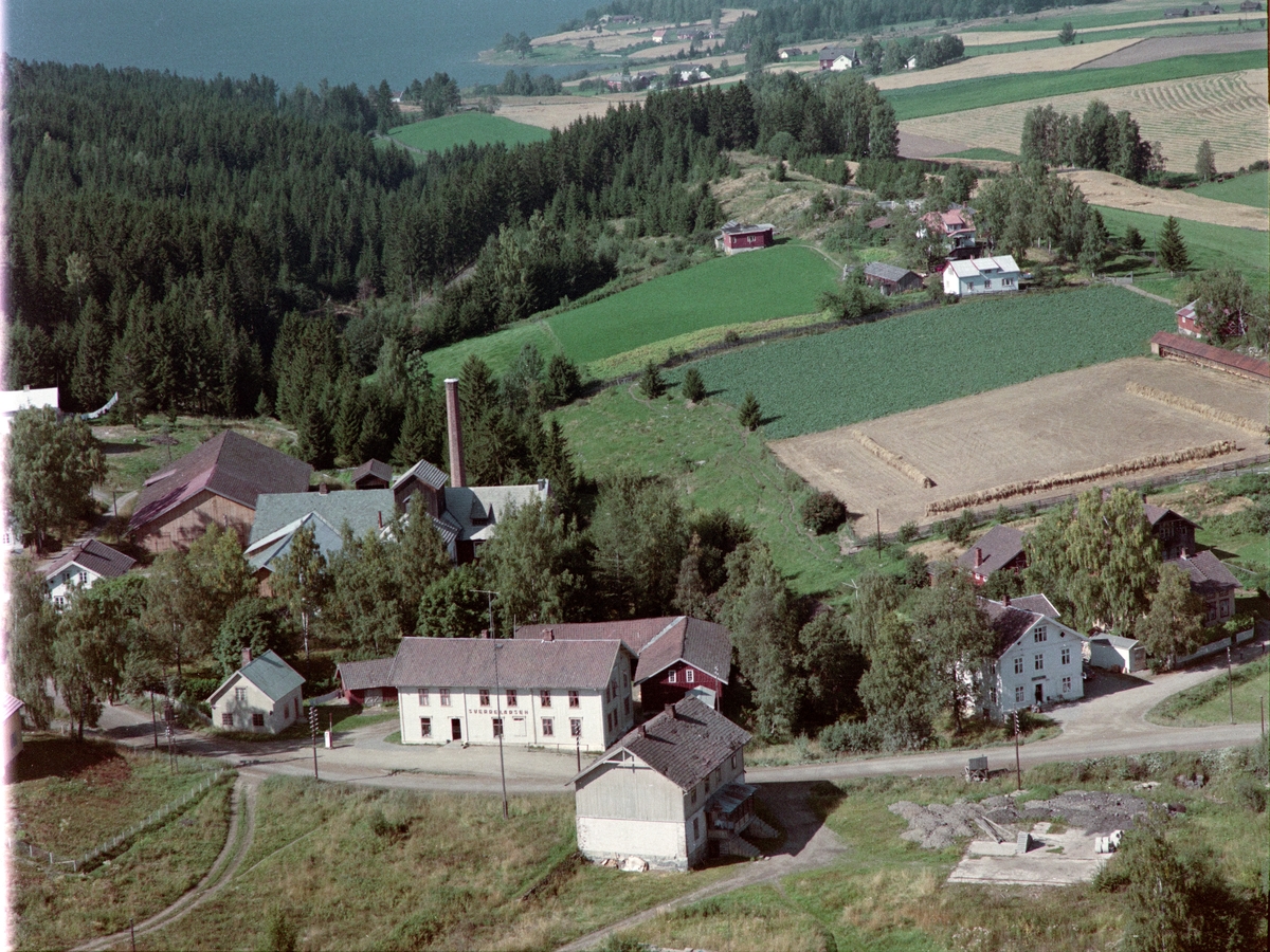 Widerøes Flyveselskap A/S, Flyfoto, bebyggelse, Gaupen, Ringsaker.