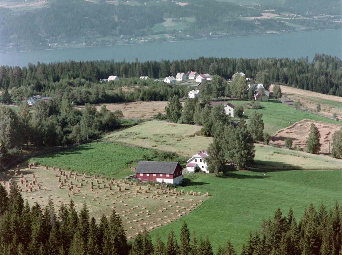 Widerøes Flyveselskap A/S, Flyfoto, Utsikten, Gaupen, Ringsaker.