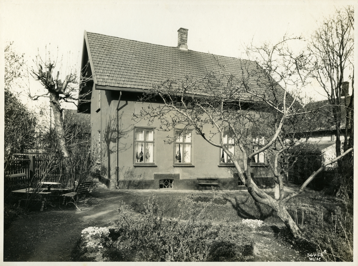 Anders Beer Wilse, Skipsreder Mads Höegh Johnsens hjem og hage i Vinjes gate 4, Oslo.