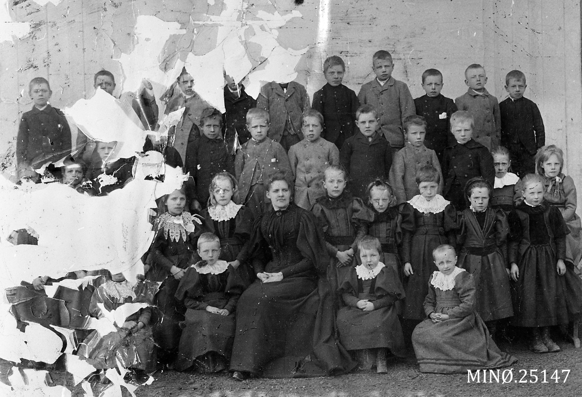 Ukjent, Steiens skolekrets 1897. (Svært dårlig negativ)