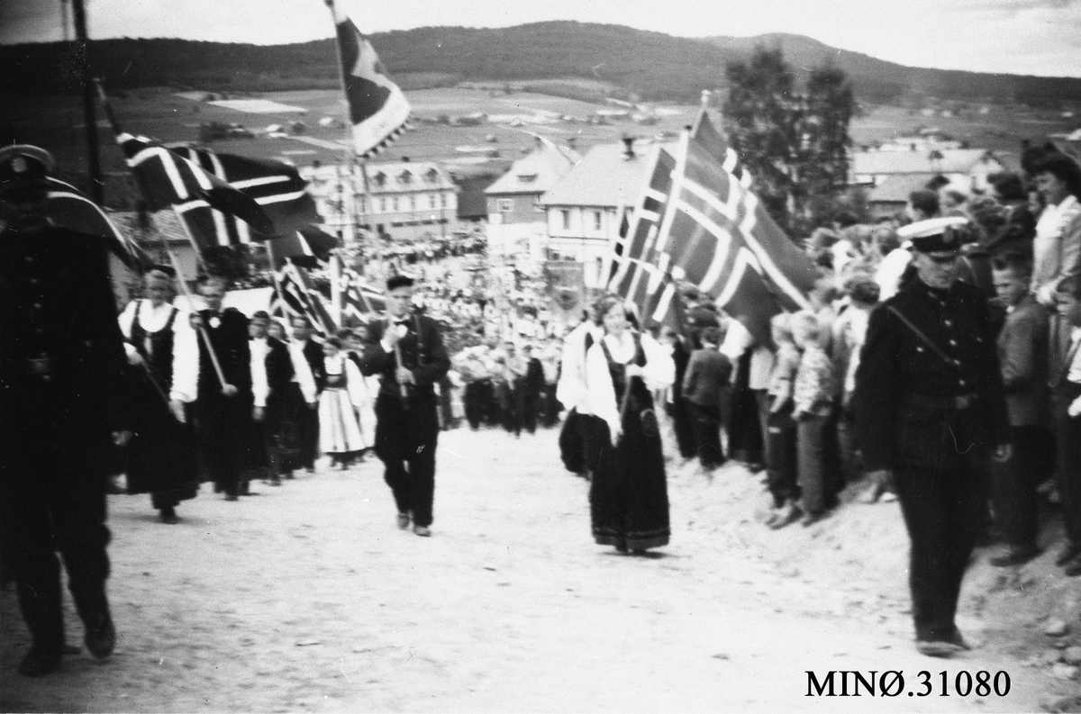 Ukjent, Stevnetoget på landstevnet på Tynset i 1957.