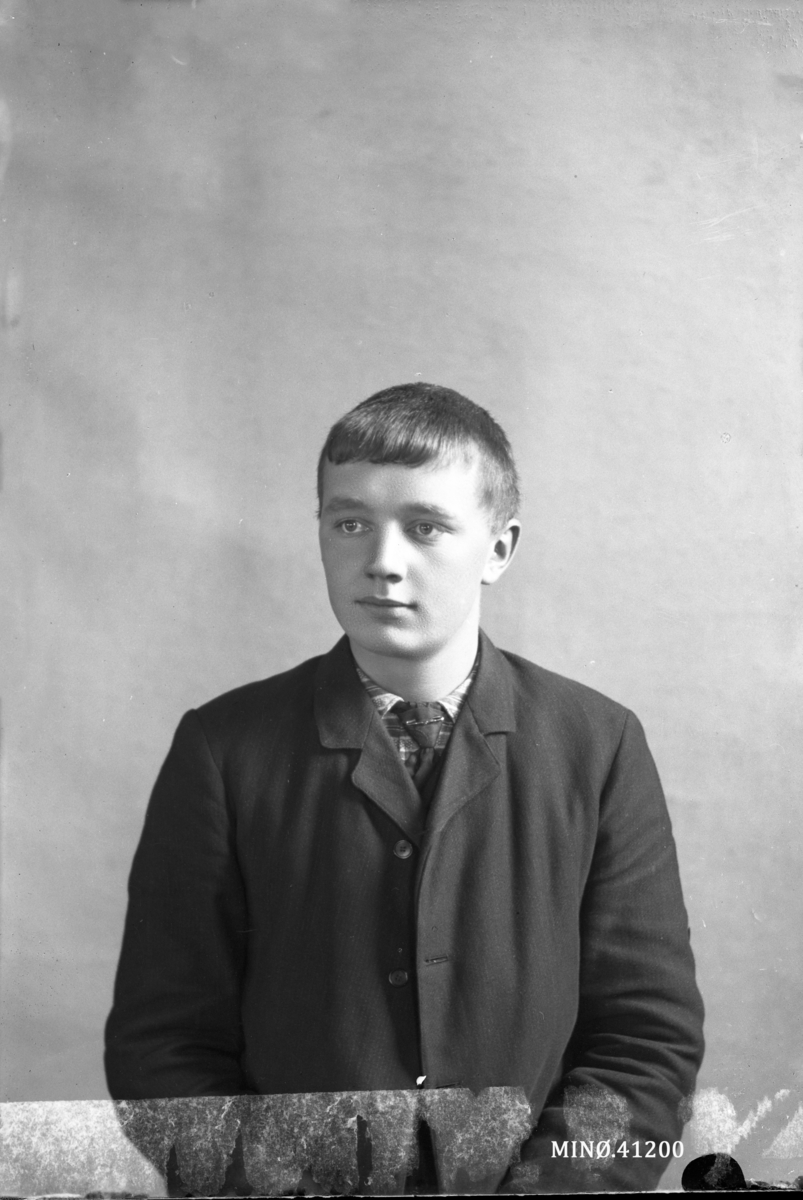 Oscar Holte, Portrett av ung mann