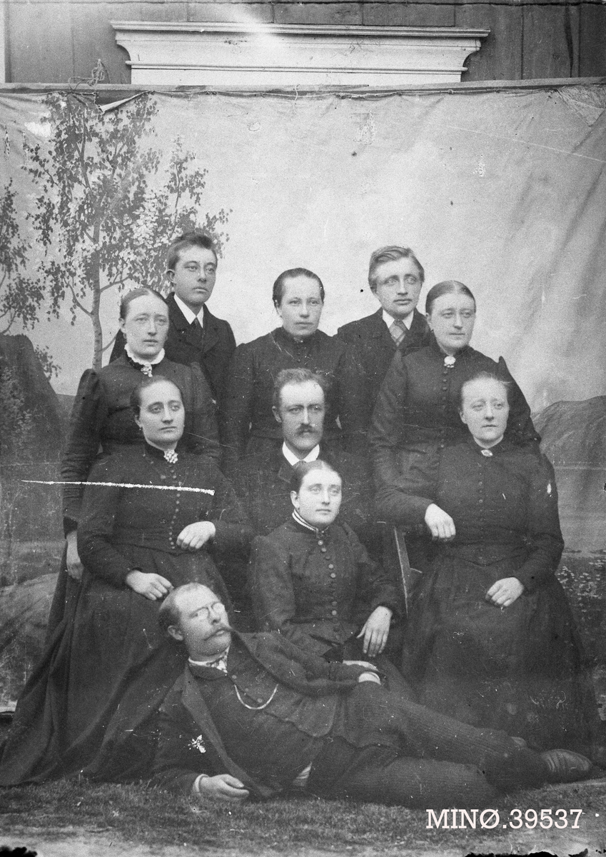 Henrik Augustinsson Stinessen, Ungdom på Narbuvoll, to søskenflokker.