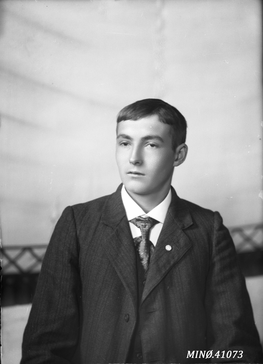 Oscar Holte, Portrett av ung mann - Magne Larsen