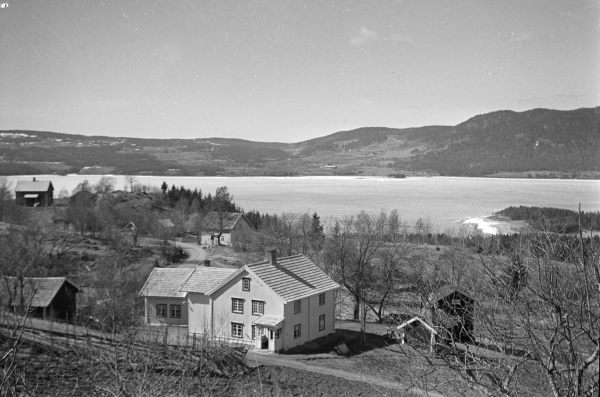 Johs. (Johannes) Johannessen, Jevanord, nordre, utsikt mot Furnesfjorden, Mjøsa,