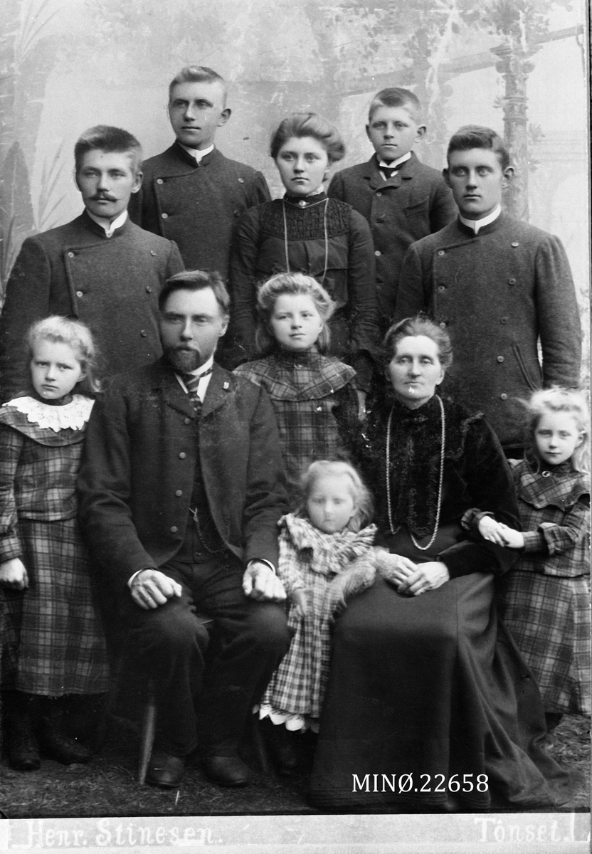 Henrik Augustinsson Stinessen, Stor familie
