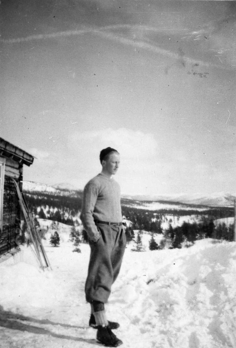 Rachel Haarseth, Seterhus, person, ski, naturforhold.