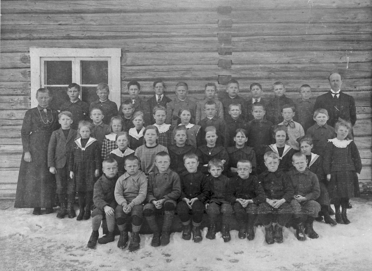 Rachel Haarseth, Folkeskolen på Elvål ca. 1922