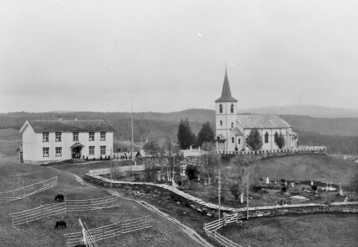 H. A Eriksson, Vingelen Kirke, skole.