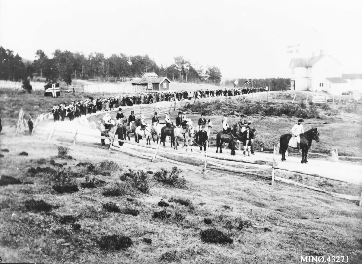 Axel Rosenvinge Brostrup, Brudefølge