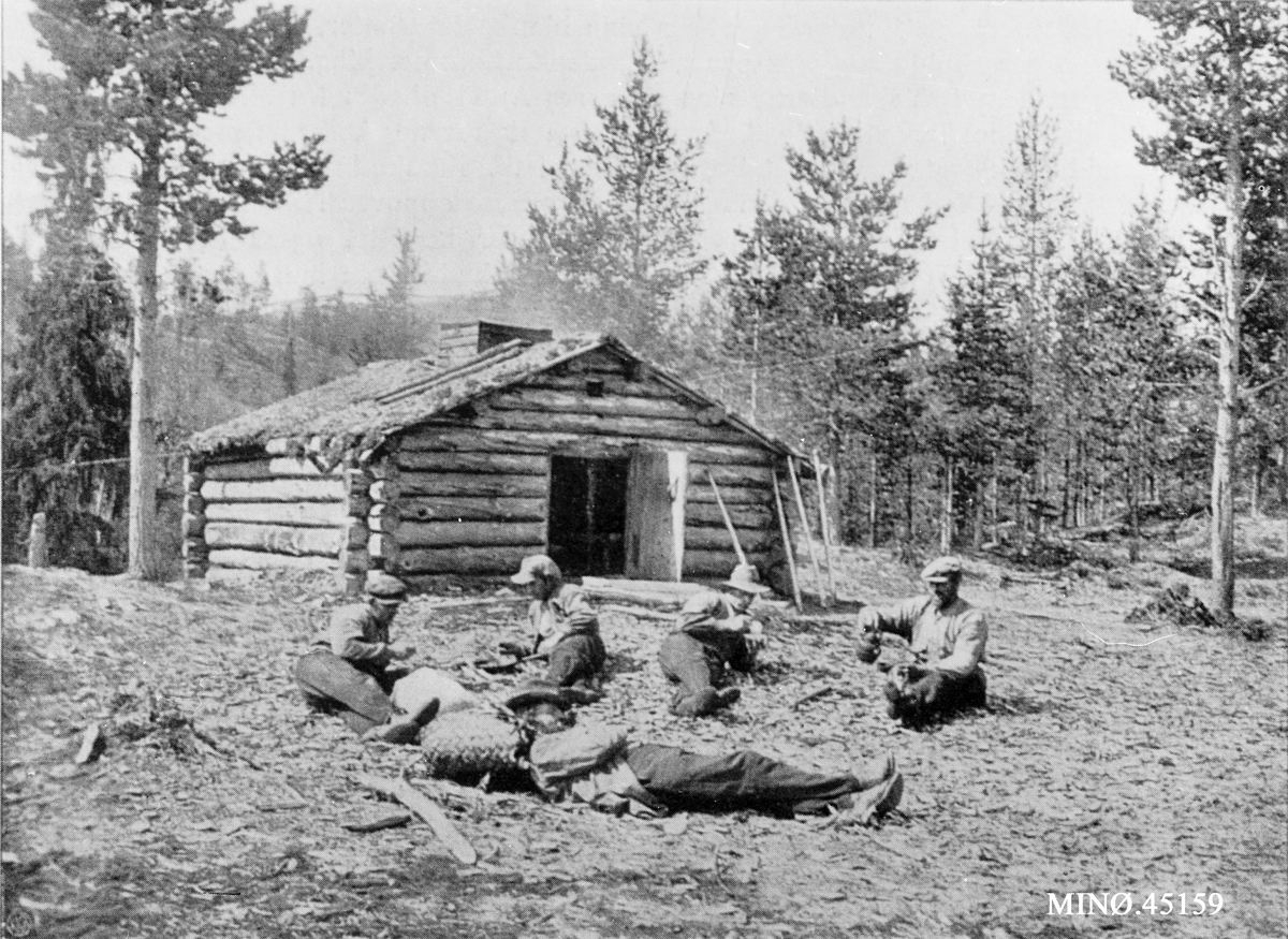 Ukjent, Skogsarbeidere. Bu