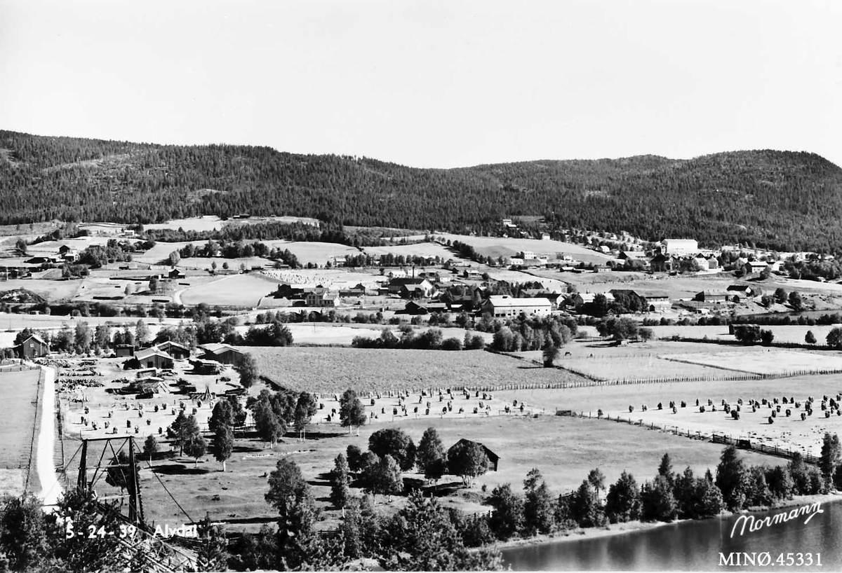 Carl Gustav Normann, Moanbrua, kalt Hølbrua, med Alvdal bruk og Steia i bakgrunnen