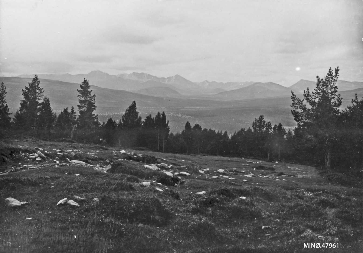 Alexander Bredstrøm Ansberg, Rondane sett fra Grimsmoen.