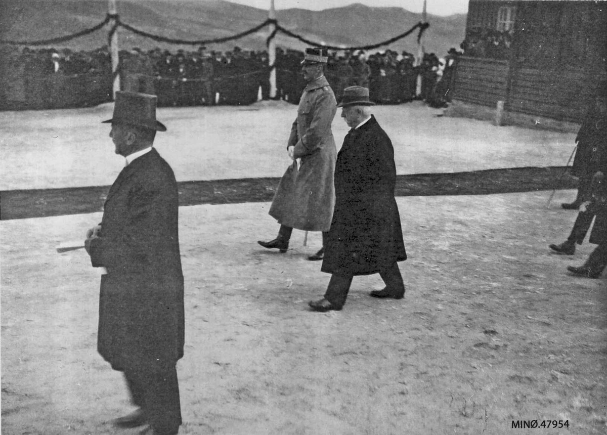 Narve Skarpmoen, Hjerkinn stasjon ved åpningen av Dovrebanen 17. 09. 1921.
