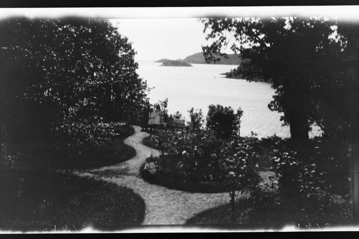 Rolf Sr. Sundt, Utsikt fra haven på Farø. Fotografert 1915-1917.