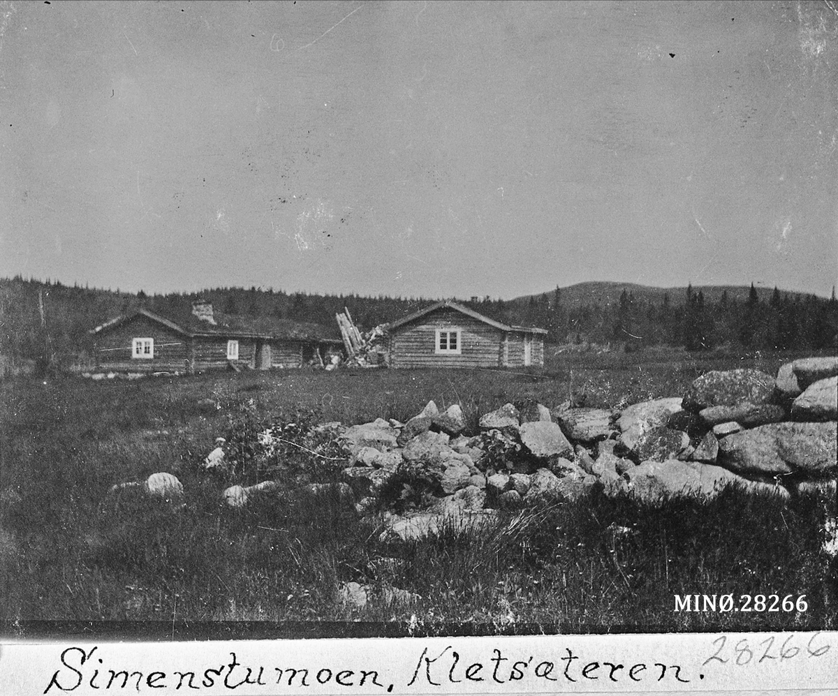 Rugsveen, Johan, Undseth, Seterbilde. Simenstumoen, Kletsæteren.