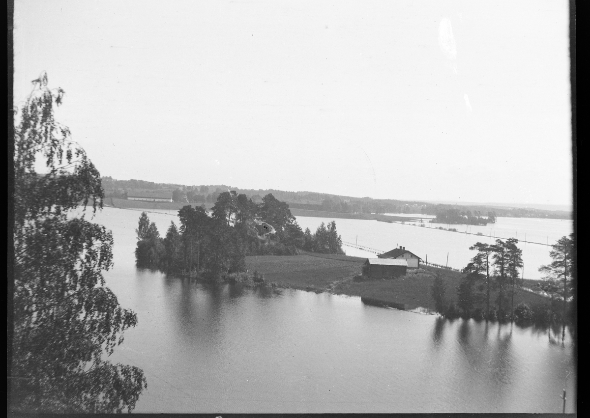 Karl Andreas Diesen, Åkersvika, Elvsholmen, Mjøsa, flommen 1927.