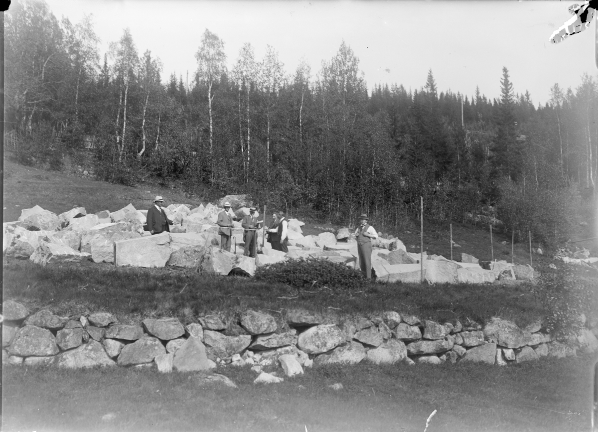 Otto W. F. Mejlænder, Halvor Lunde: Rett opp i berget tok de ut diger sten som er brukt under huset på Kvea og Lunde ? Se OM-00044.