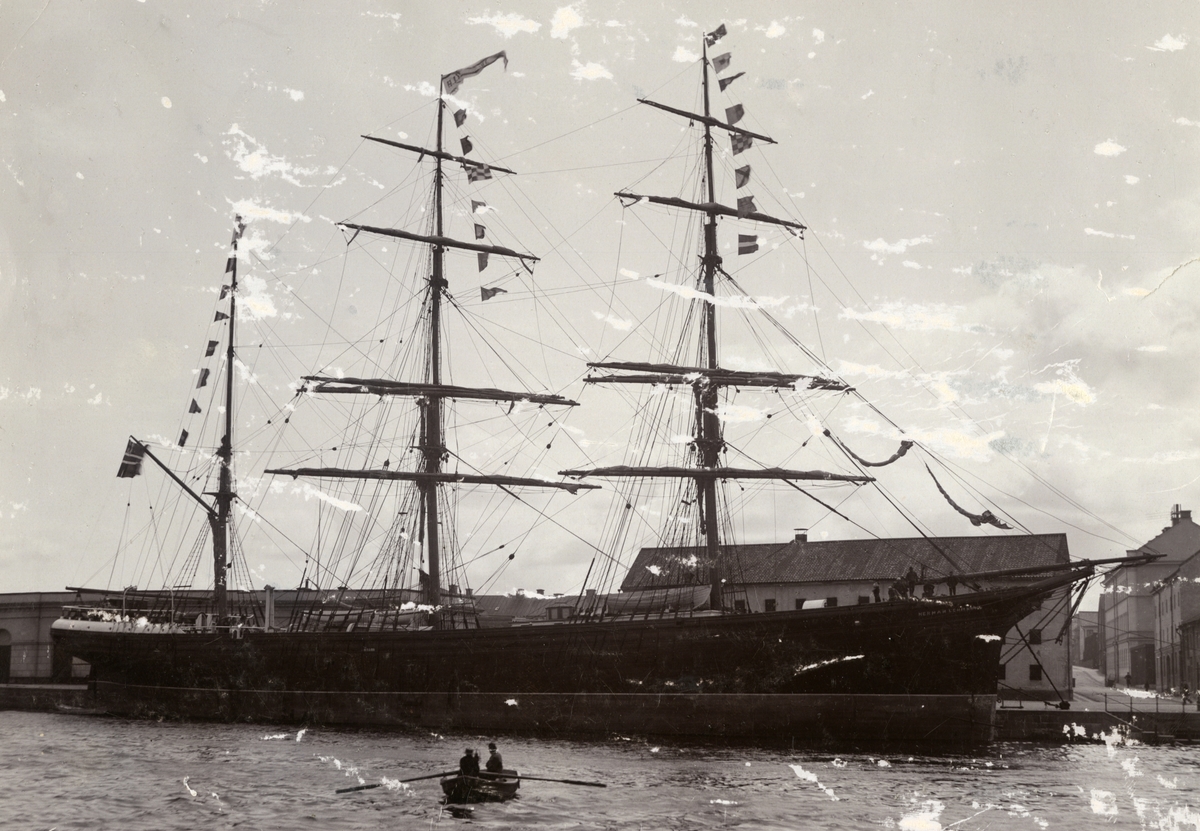 Unknown artist, Fullrigger 'Herman Lehmkuhl' (b. 1875) under innseiling til Norrköping i 1892