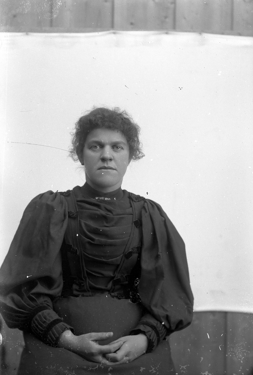 Jakob Jakobsen Engerdal, Portrett av dame. Sofie Strandvold g. Lillevold (1871-1922). Utsnitt av samme fotografi finnes i Trysilboka bind 2, under Søndre Moen, s. 202