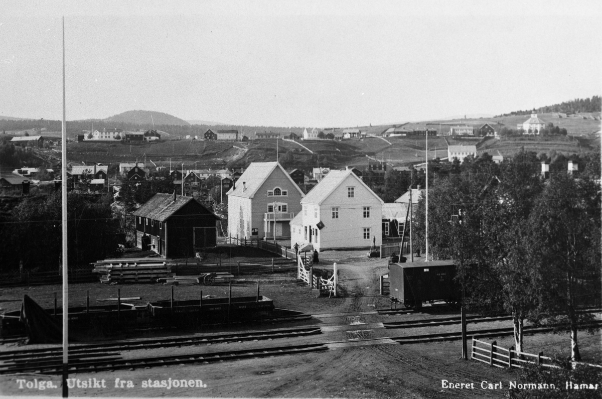 Carl Gustav Normann, Tolga. Utsikt fra stasjonen