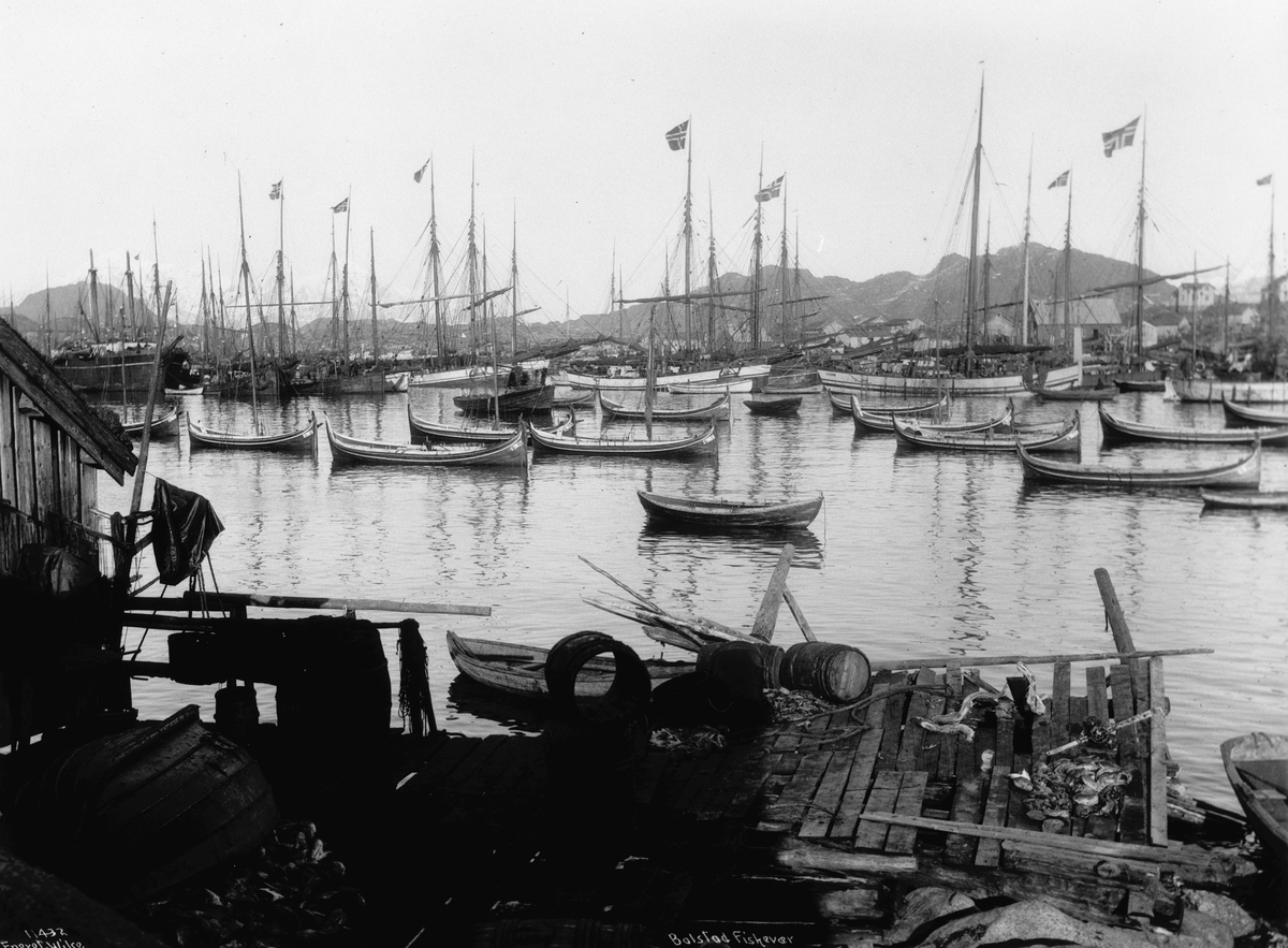 Anders Beer Wilse, Prot: Balstad - Havn Jagter ? Flagget oppe 1?/3 1910