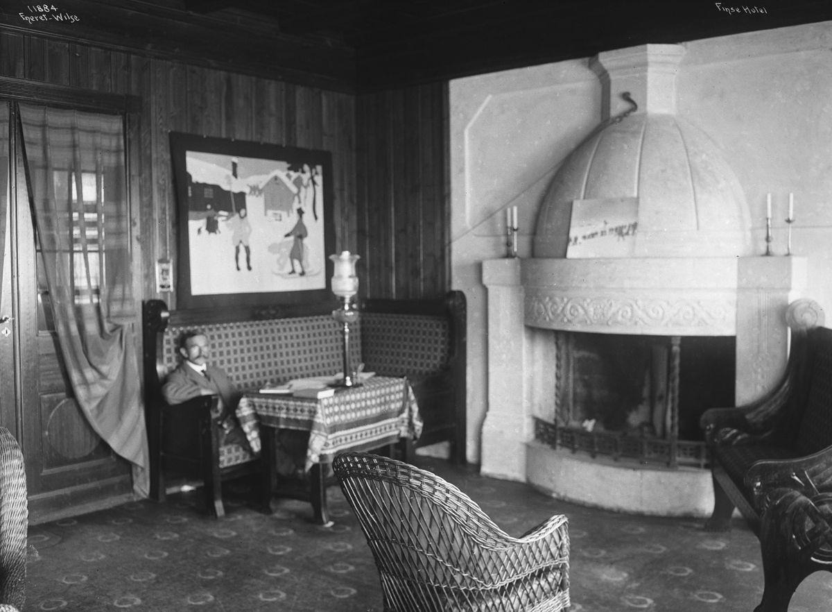 Anders Beer Wilse, Prot: Finse hotel Peisestuen 2/8 1910